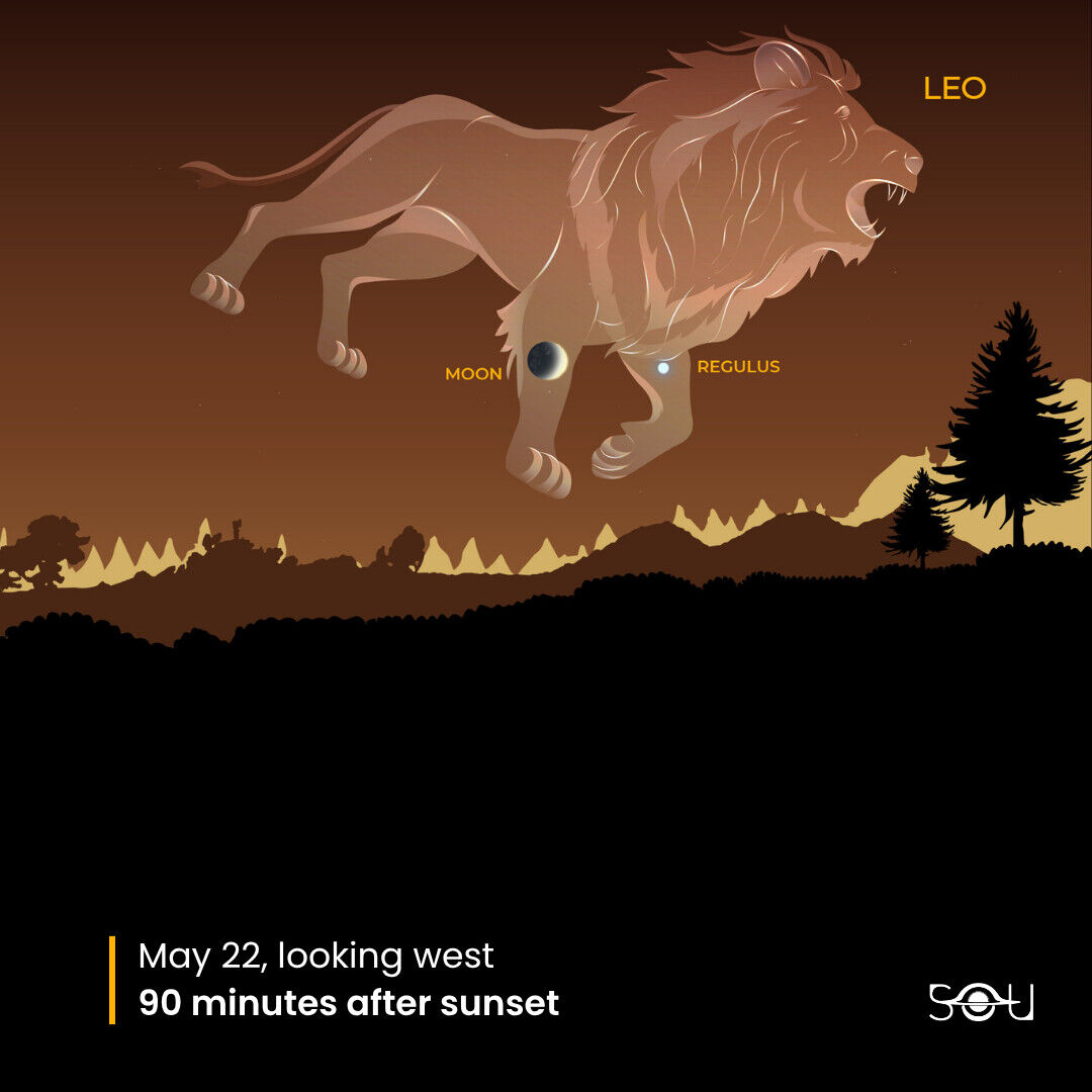 The Moon will enter Leo on May 22, 2026