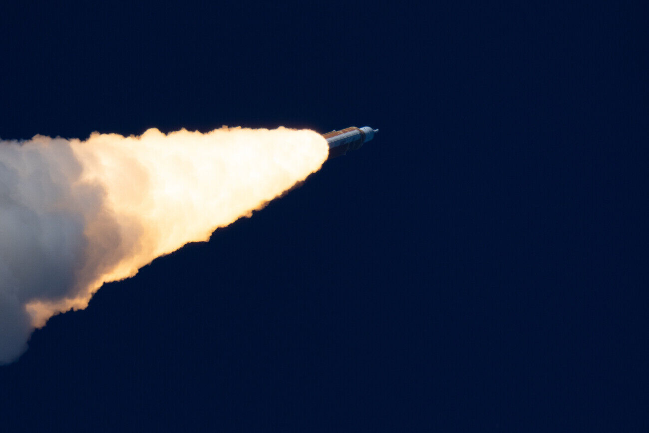 Artemis II Launch Sky Trail
