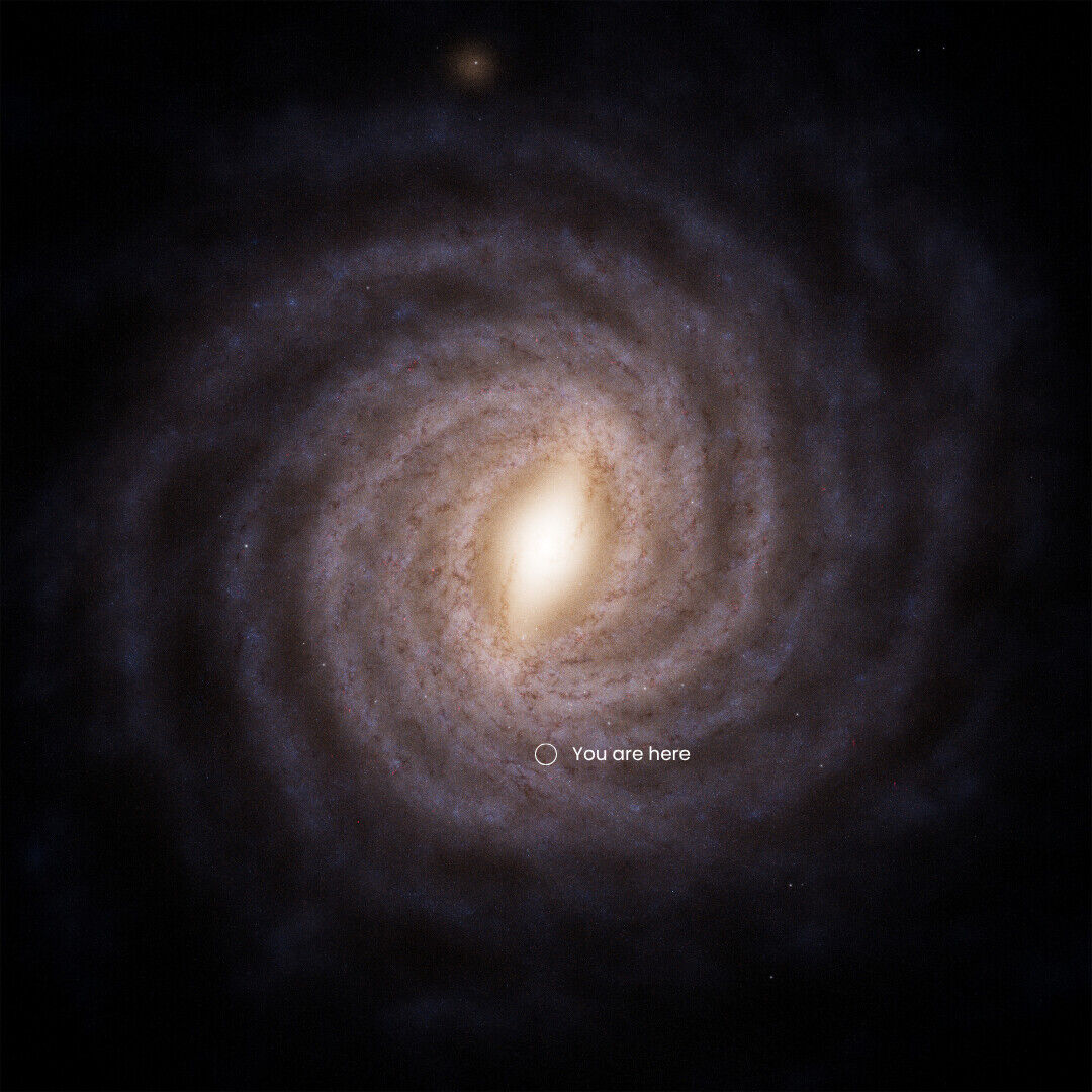 Our location in the Milky Way Galaxy