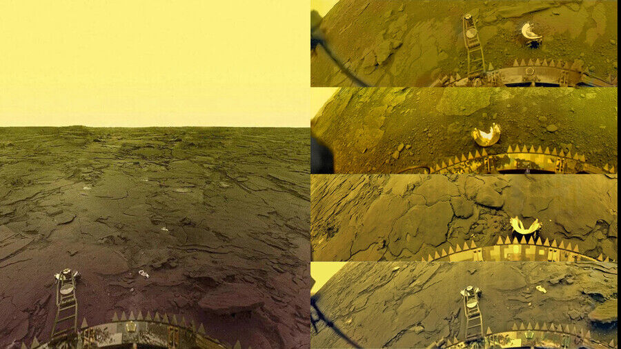 Real Images from Venus by the Venera Mission